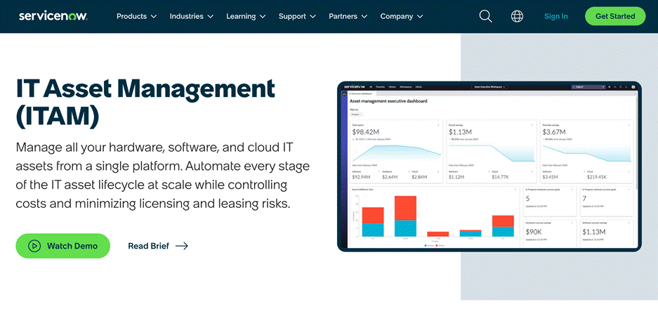 Serviceow IT Asset Management